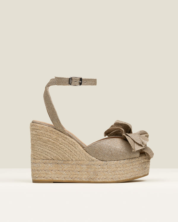 Gaimo Adalla Silver Espadrilles
