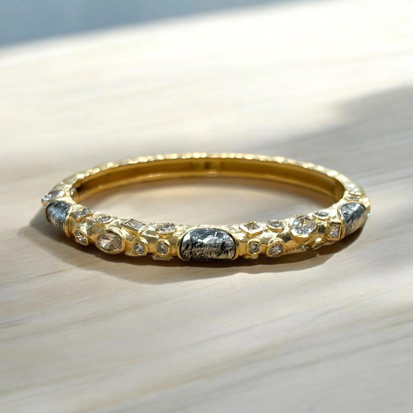 Tat2 Designs Gold & Silver Enzo Bangle