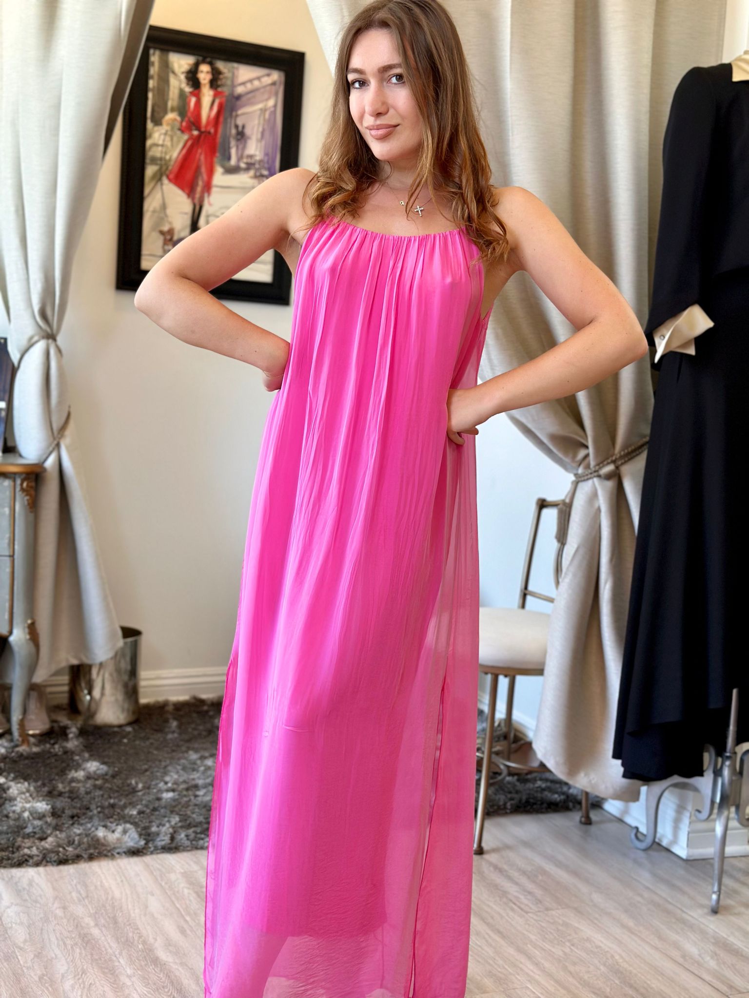 meo meli silk dress Meo Meli Silk Bias Dress Z62741-1