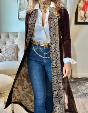 T.ba Ducale Silk Velvet Coat