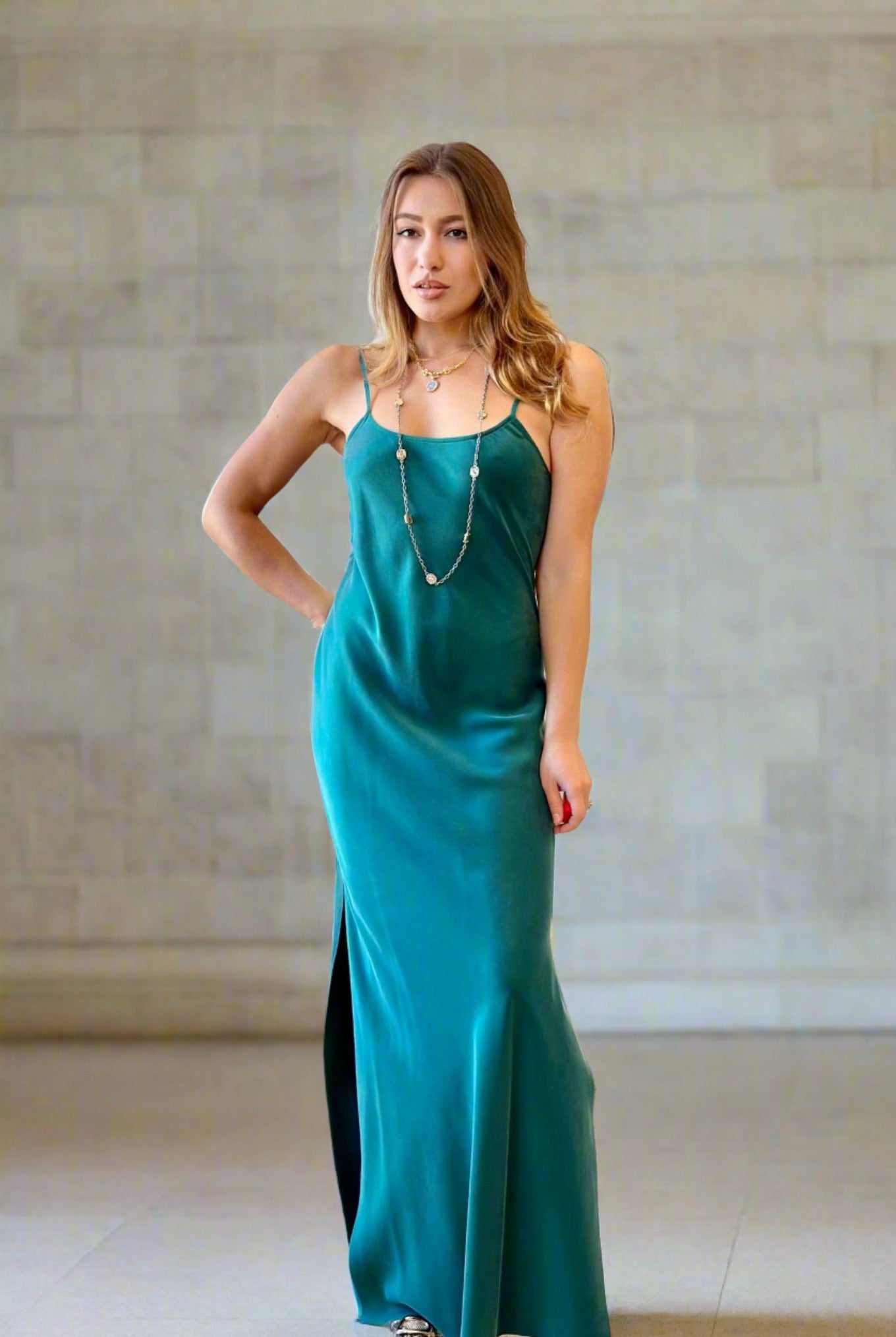 sandwashed silk dress Yeaggy Ayla Sand-Washed Silk Charmeuse Slip Dress | 8 Colors