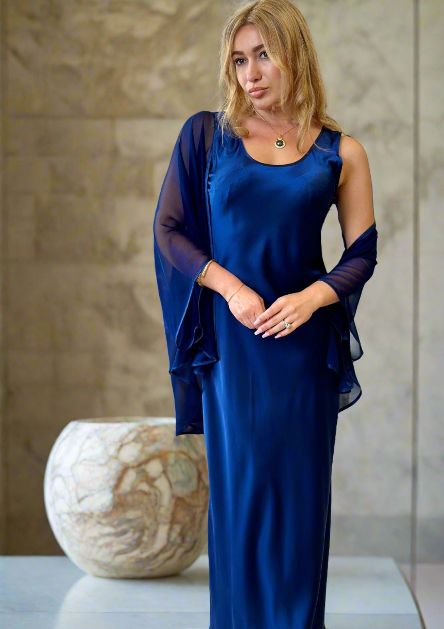 Mia Wear Arissa Reversible Silk Charmeuse Slip Dress | PapillonStyles Mia Wear Arissa Reversible Silk Charmeuse Slip Dress | PapillonStyles