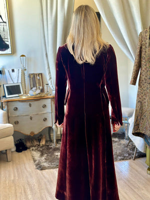 T.ba Verdi Coat Silk Velvet