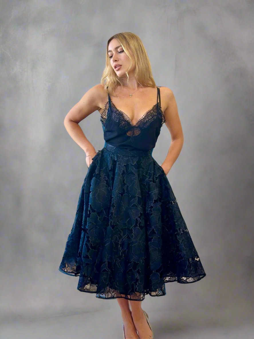 Olvis Oscar De La Renta Style Skirt - PapillonStyles Olvis Oscar De La Renta Style Skirt - PapillonStyles
