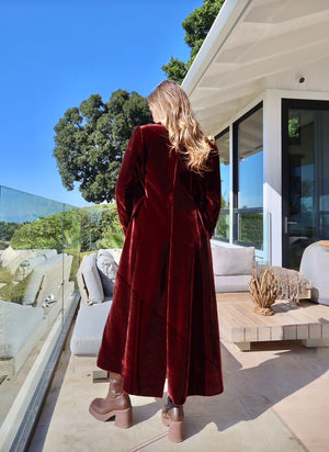 T.ba Verdi Coat Silk Velvet