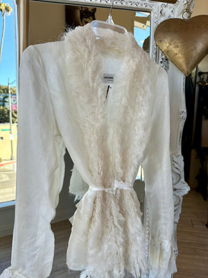 Je Rêve Silk Organdy Ruffle Jacket