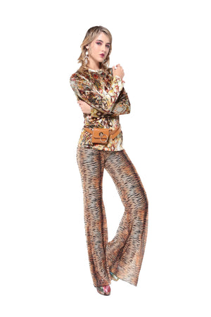 Petit Pois Lined Bootleg Pants