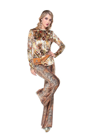 Petit Pois Lined Bootleg Pants