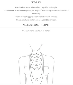 Tat2 Designs Labradorite Rondelle Gold Triple Charm Mini Molat Necklace