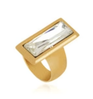 Cristina Sabatini Era Ring Crystal/Gold