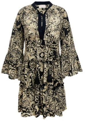 Miss June Sanaa Long Sleeve 3/4 Knee Length Dress