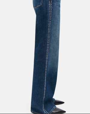 Cambio Aimee Dark Cross Authentic Denim Jeans