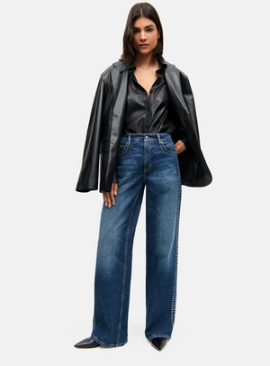 Cambio Aimee Dark Cross Authentic Denim Jeans