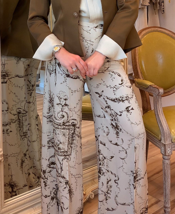 T.ba Maxi Sharkskin Pants Aubergine