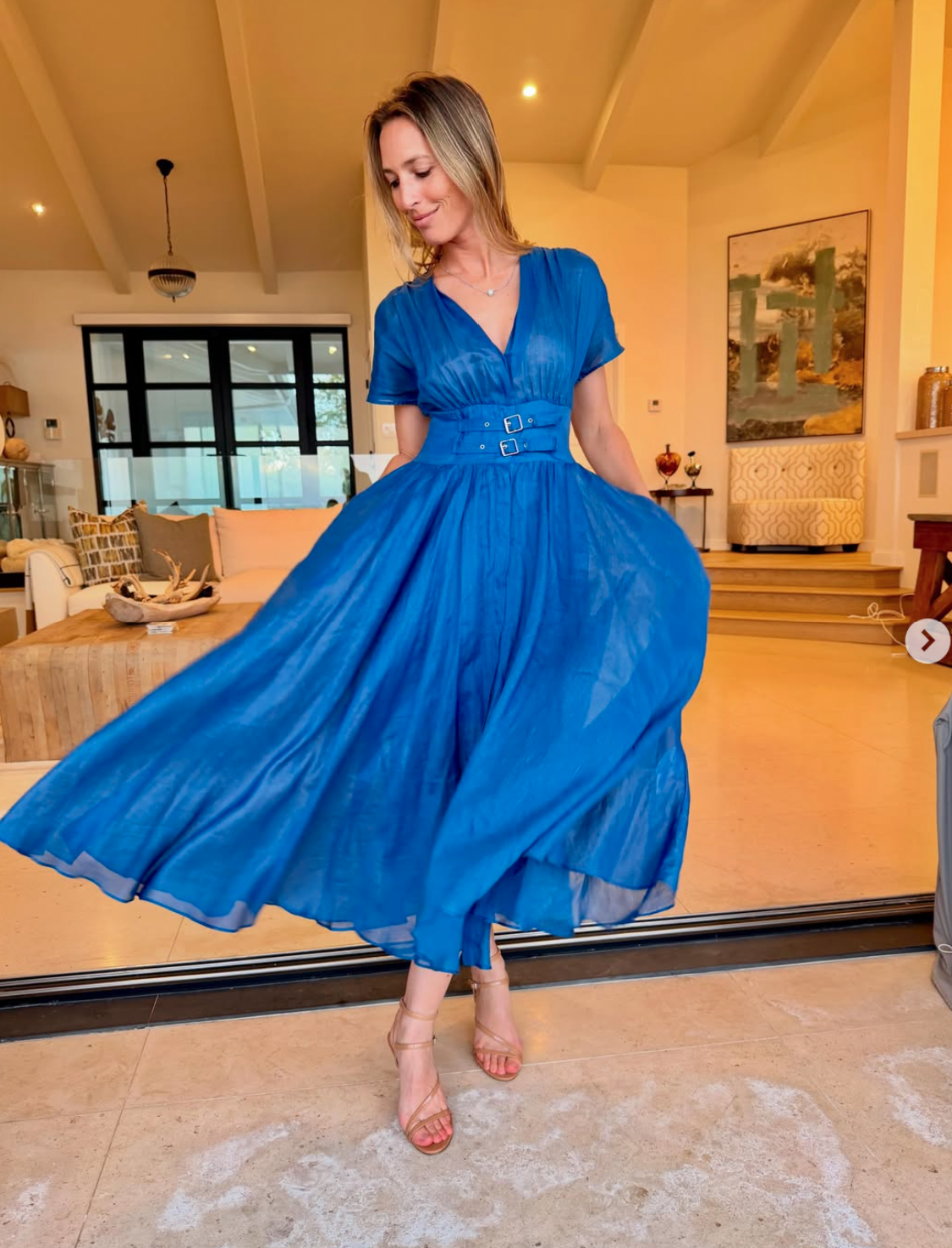 italy blue dress Capri Italy Blue and White Set