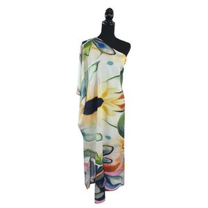 Dupatta Designs Magdalina Floral One-Shoulder Dress