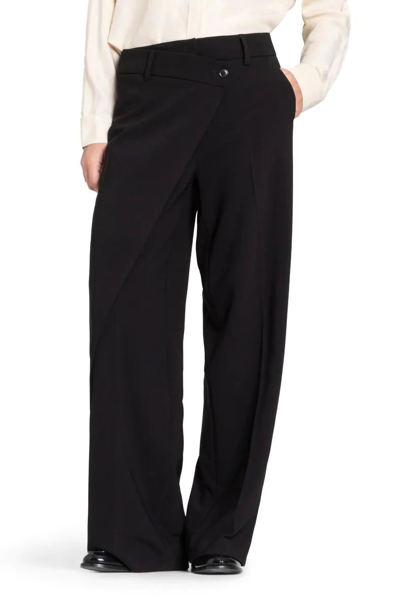 Cambio Anais Wrap Front Black Pants