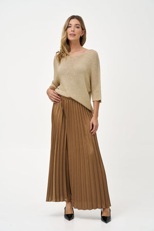 Les Importations Bolide Women's Knit Boat-Neck Sweater