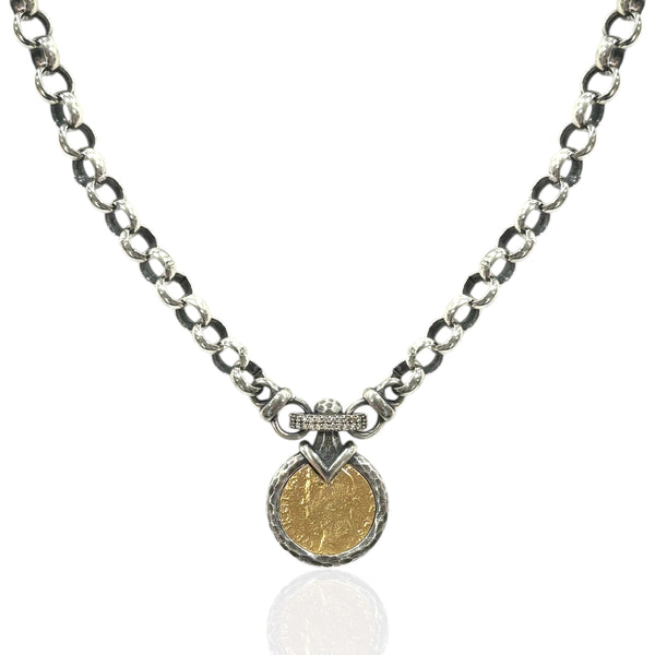 Tat2 Desings Vintage Vecchio Coin Necklace