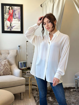 Dani Confezioni Long Sleeve Button Down Blouse