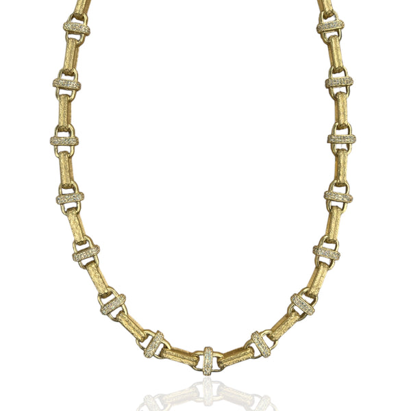 Tat2 Design Vintage Silver and Gold Costa Necklace