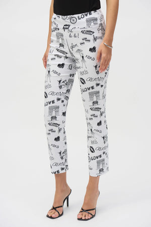 Joseph Ribkoff Millennium Print Straight Leg Pants