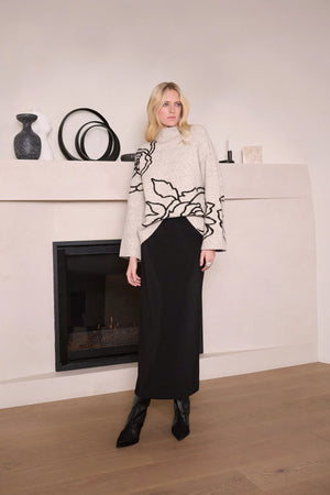 Joseph Ribkoff Silky Knit Pull-On Maxi Skirt
