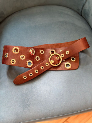 Motif 56 Belts Holly Contour With Random Eyelets
