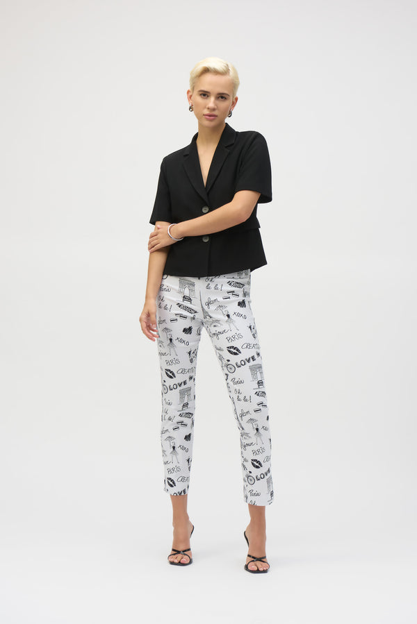 Joseph Ribkoff Millennium Print Straight Leg Pants