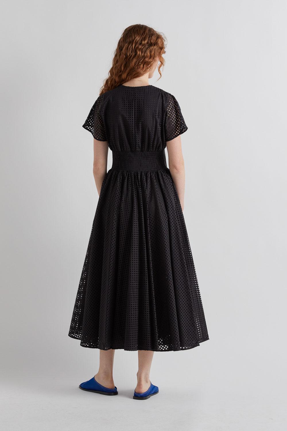 Meimeij Laser Cut Ankle-Length Dress | Made in Italy | PapillonStyles Meimeij Laser Cut Ankle-Length Dress | Made in Italy | PapillonStyles
