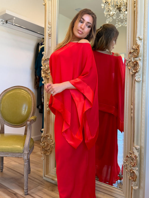 Mia Wear Ella Silk Tunic – Special Occasion Cover-Up in 5 Colors