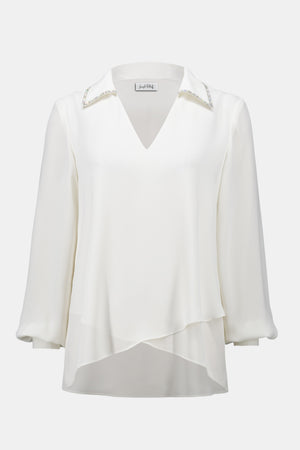 Joseph Ribkoff Georgette Flared Layered Top