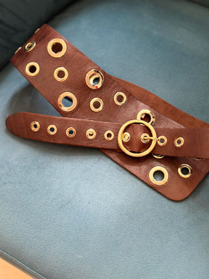 Motif 56 Belts Holly Contour With Random Eyelets