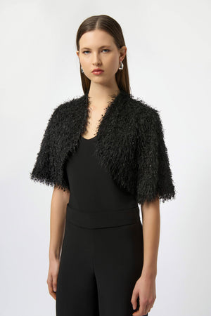 Joseph Ribkoff Novelty Fringe-Straight Cover-Up