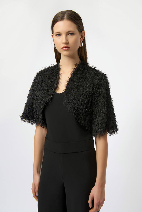 Joseph Ribkoff Novelty Fringe-Straight Cover-Up