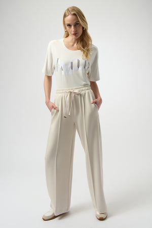Joseph Ribkoff Amour Knit T-Shirt With Rhinestones Detail