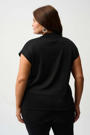 Joseph Ribkoff Sweater Knit Sleeveless Pullover With Iron-On Detail