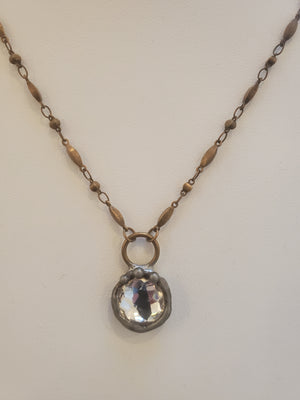 Mikal Winn Swarovsky Vintage Chain Necklace