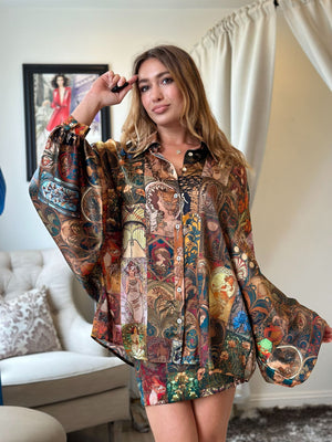 Unbreak.It Gina Blouse Art Nouveau