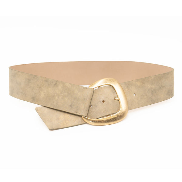 Streets Ahead Maxine Drop Waist Ivory Suede Belt