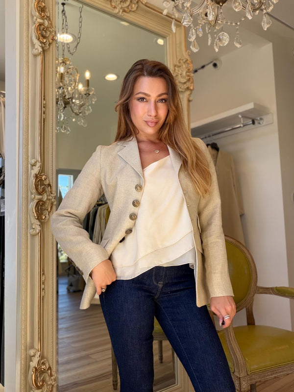 T.ba Hacking Linen Jacket