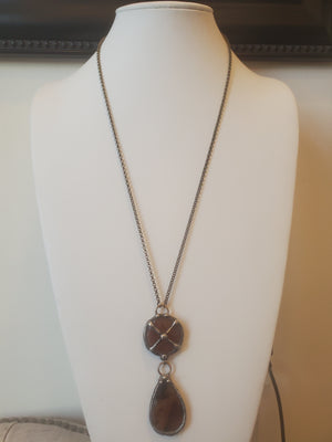 Mikal Winn Agate Siena Cat Eye Necklace