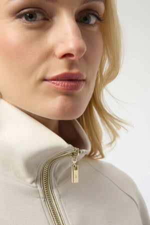 Joseph Ribkoff Scuba Jersey Funnel Neck Jacket
