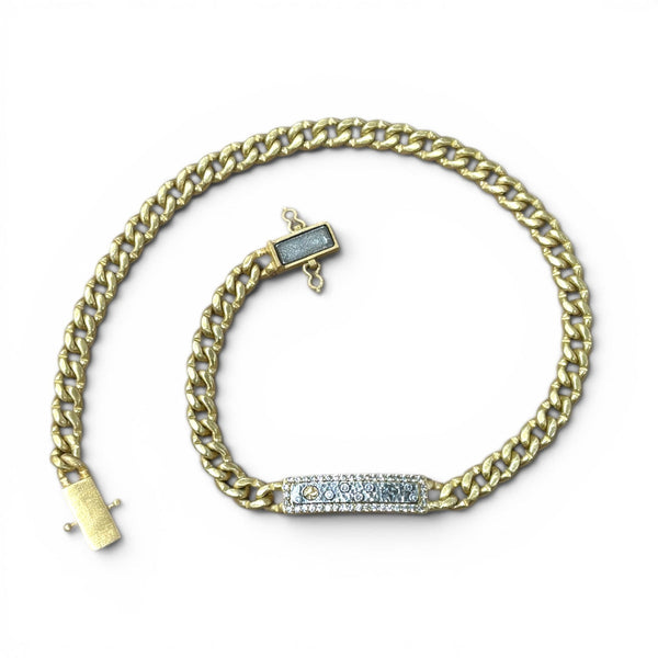 Tat2 Desings Gold Soleil Double Wrap ID Bracelet