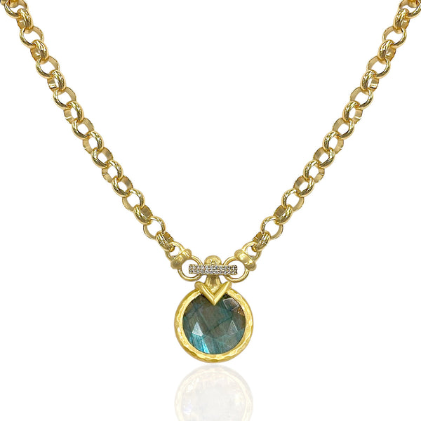 Tat2 Design Gold Vecchio Labradorite Necklace