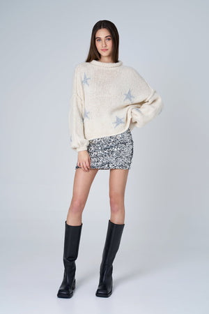 Astrid Clothing Sequence Short Skirt