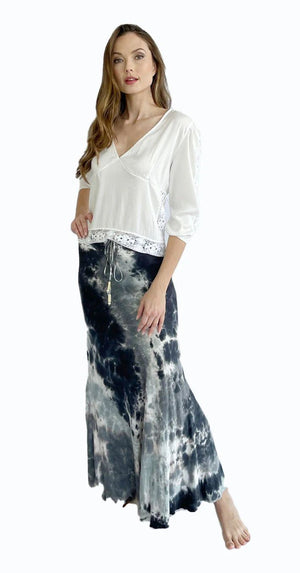 Michelle Jonas Silk Skirt