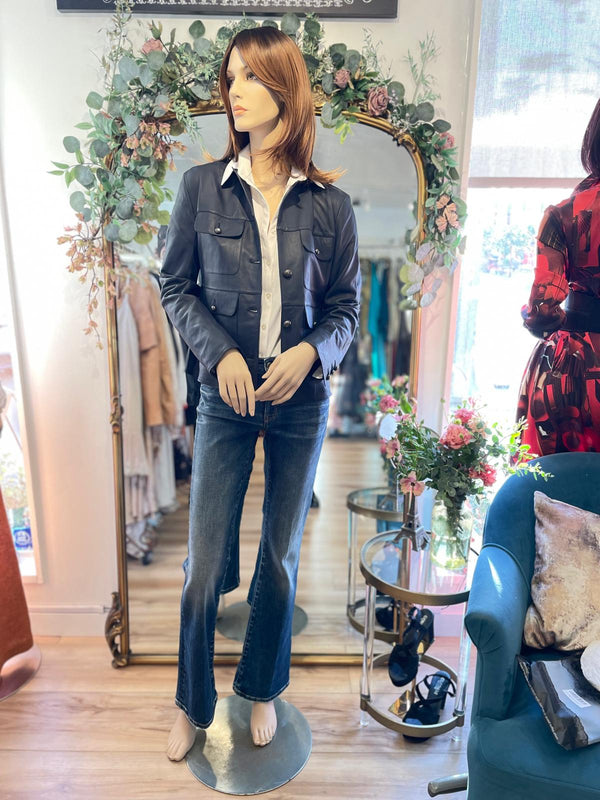 Jakett Brooke Burnished Leather Jacket