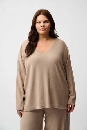 Joseph Ribkoff Sequined Sweater Knit Boxy Top