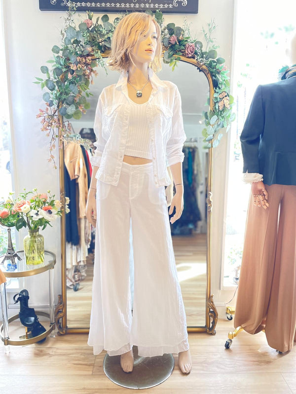 European Culture Long Sleeve Blouse